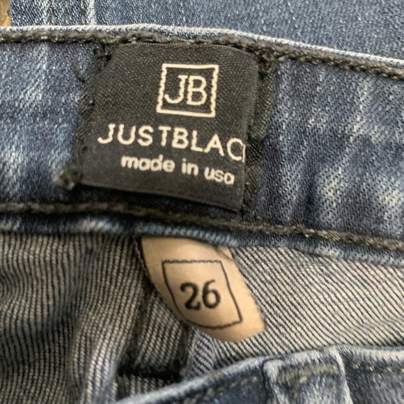 Just BLACK Women's Slim Fit Skinny Jeans Low Rise Blue Size 26 Made In USA - Picture 9 of 14